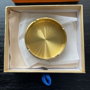 Elegant brass Upcycled lv ashtray